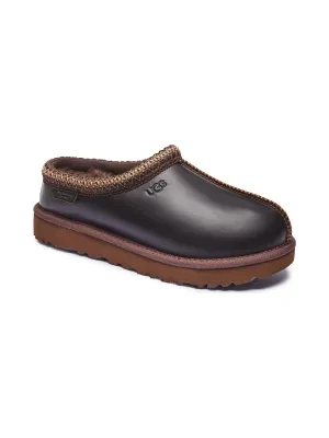 UGG Skórzane mule W TASMAN LTHR REGEN | z dodatkiem wełny