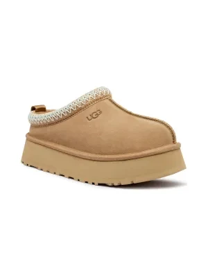 UGG Skórzane mule W TAZZ II | z dodatkiem wełny