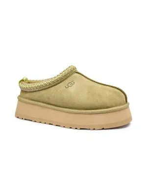 UGG Skórzane mule W TAZZ II | z dodatkiem wełny