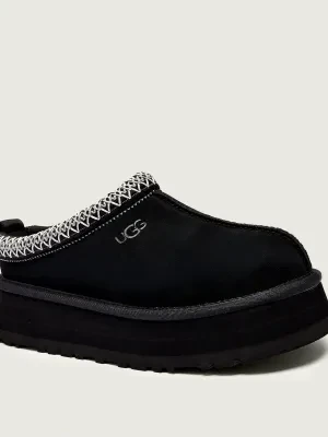 UGG Skórzane mule W TAZZ II | z dodatkiem wełny
