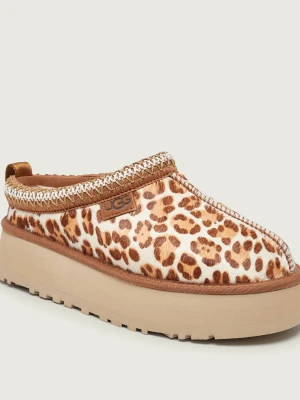 UGG Skórzane mule W TAZZ PLAINS | z dodatkiem wełny