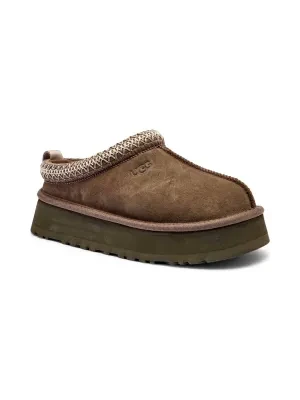 UGG Skórzane mule W TAZZ | z dodatkiem wełny