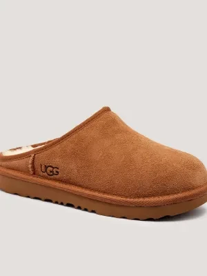 UGG Skórzane mule | z dodatkiem wełny