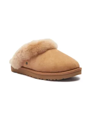 UGG Skórzane obuwie domowe CLASSIC SLIPPER II | z dodatkiem wełny