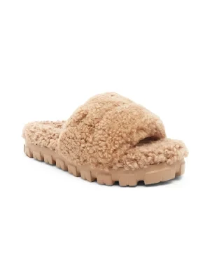 UGG Skórzane obuwie domowe Curly | z dodatkiem wełny
