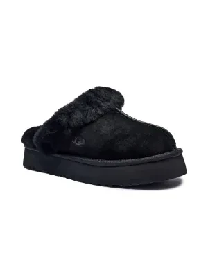 UGG Obuwie domowe DISQUETTE | shearling | zamsz | z dodatkiem wełny