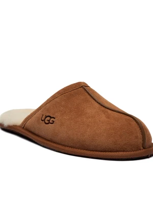 UGG Skórzane obuwie domowe koniakowy