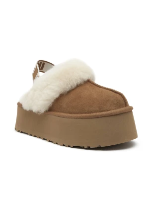 UGG Skórzane obuwie domowe W FUNKETTE brązowy