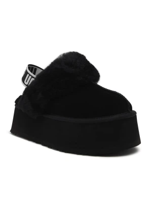 UGG Skórzane obuwie domowe W FUNKETTE czarny