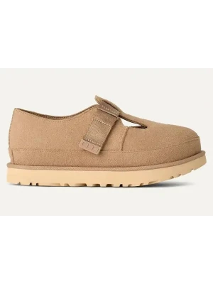 UGG Skórzane slippersy "Goldenstar Jane" w kolorze beżowym rozmiar: 40