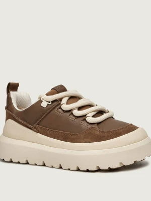 UGG Skórzane sneakersy M Heritage Utility brązowy