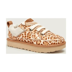 UGG Skórzane sneakersy W LO LOWMEL PLAINS | zamsz