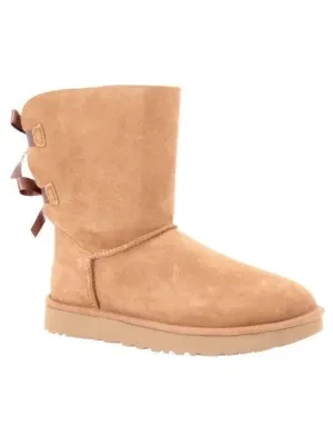UGG Skórzane śniegowce Bailey Bow II | z dodatkiem wełny