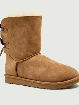 UGG Skórzane śniegowce Bailey Bow II | z dodatkiem wełny