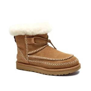 UGG Skórzane śniegowce CLASSIC MINI ALPINE