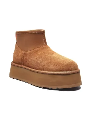 UGG Skórzane śniegowce Classic Mini Dipper | z dodatkiem wełny