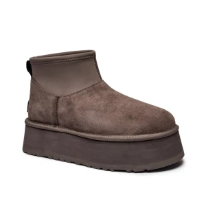 UGG Skórzane śniegowce Classic Mini Dipper | z dodatkiem wełny