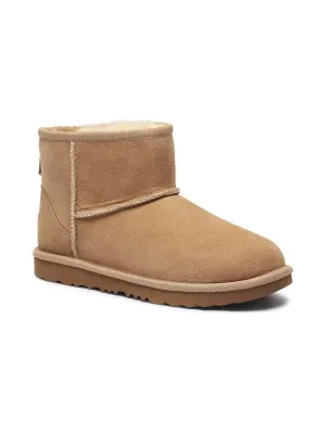 UGG Skórzane śniegowce CLASSIC MINI II | z dodatkiem wełny