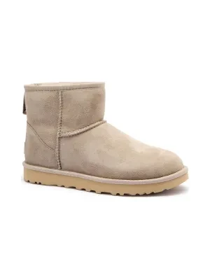UGG Skórzane śniegowce Classic Mini II | z dodatkiem wełny