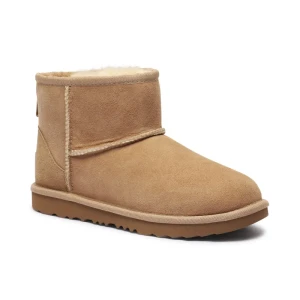UGG Skórzane śniegowce CLASSIC MINI II | z dodatkiem wełny