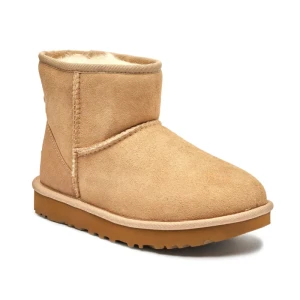 UGG Skórzane śniegowce Classic Mini II | z dodatkiem wełny
