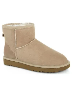 UGG Skórzane śniegowce Classic Mini II | z dodatkiem wełny