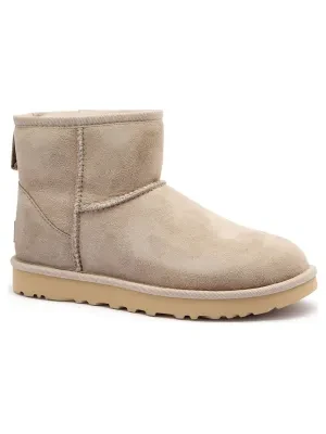 UGG Skórzane śniegowce Classic Mini II | z dodatkiem wełny