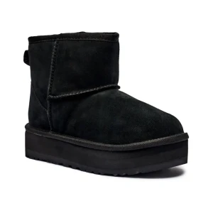 UGG Skórzane śniegowce CLASSIC MINI PLATFORM | z dodatkiem wełny