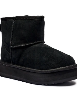 UGG Skórzane śniegowce CLASSIC MINI PLATFORM | z dodatkiem wełny