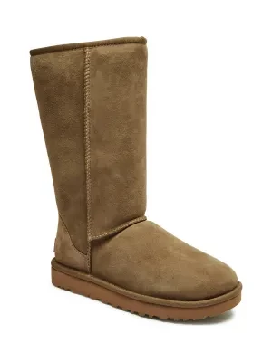 UGG Skórzane śniegowce CLASSIC TALL II | z dodatkiem wełny