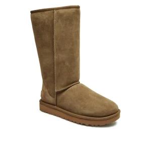 UGG Skórzane śniegowce CLASSIC TALL II | z dodatkiem wełny