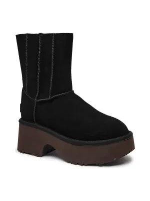 UGG Skórzane śniegowce Classic Twin New Heights