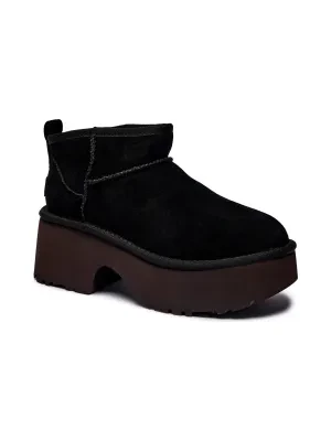 UGG Skórzane śniegowce Classic Ultra Mini New Heights | z dodatkiem wełny