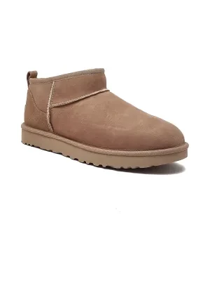 UGG Skórzane śniegowce CLASSIC ultra mini | z dodatkiem wełny