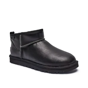 UGG Skórzane śniegowce CLASSIC ULTRA MINI | z dodatkiem wełny