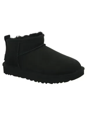 UGG Skórzane śniegowce CLASSIC ultra mini | z dodatkiem wełny