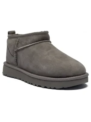 UGG Skórzane śniegowce CLASSIC ULTRA MINI | z dodatkiem wełny i kaszmiru