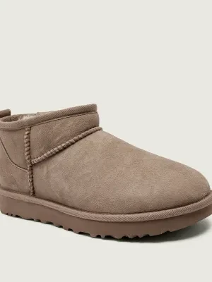 UGG Skórzane śniegowce CLASSIC ULTRA MINI | z dodatkiem wełny
