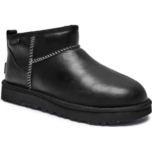 UGG Skórzane śniegowce Classic Ultra Mini | z dodatkiem wełny