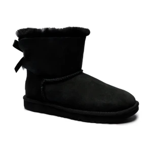 UGG Skórzane śniegowce K MINI BAILEY BOW II | z dodatkiem wełny