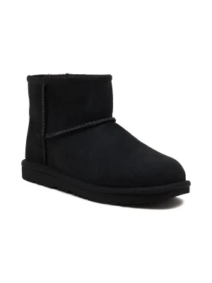 UGG Skórzane śniegowce KIDS CLASSIC MINI II