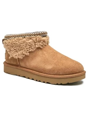 UGG Skórzane śniegowce MAXI CURLY