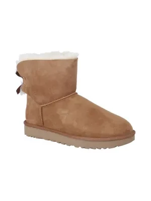 UGG Skórzane śniegowce mini bailey bow II