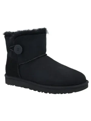 UGG Śniegowce Mini Bailey Button II | shearling | zamsz