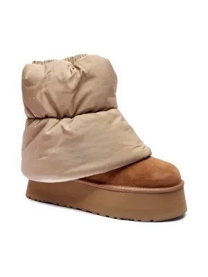 UGG Skórzane śniegowce MINI DIPPER PUFFER | z dodatkiem wełny