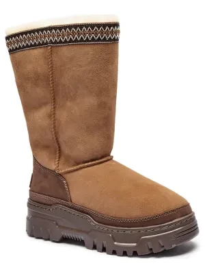 UGG Skórzane śniegowce TRAILGAZER | z dodatkiem wełny