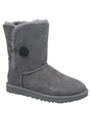 UGG Skórzane śniegowce W Bailey Button II | z dodatkiem wełny