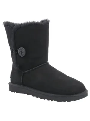 UGG Skórzane śniegowce W Bailey Button II | z dodatkiem wełny