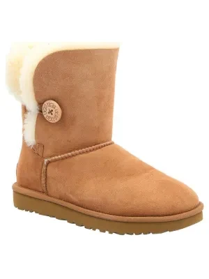 UGG Skórzane śniegowce W Bailey Button II | z dodatkiem wełny