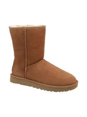 UGG Skórzane śniegowce W Classic Short II